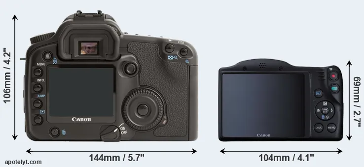 Comparison 30D or SX410 rear