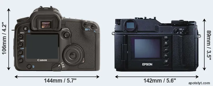 Comparison 30D or R-D1 rear