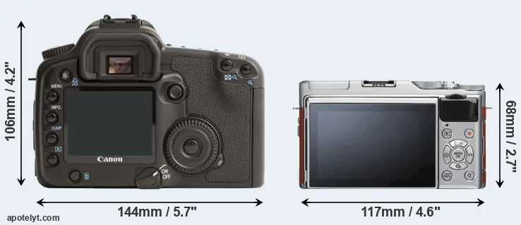 Comparison 30D or X-A5 rear