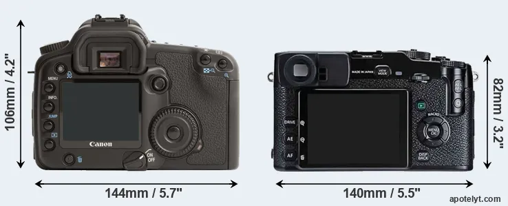 Comparison 30D or X-Pro1 rear