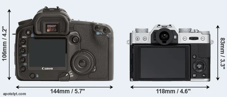 Comparison 30D or X-T10 rear