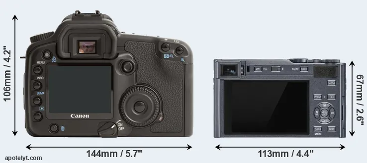 Comparison 30D or C-LUX rear