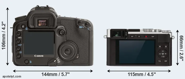 Comparison 30D or D-LUX 7 rear