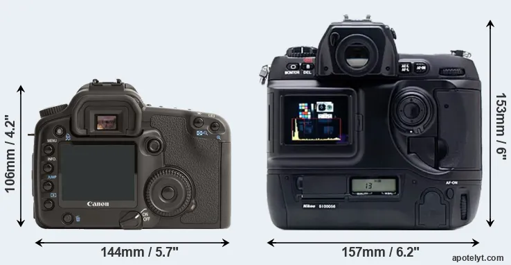 Comparison 30D or D1X rear