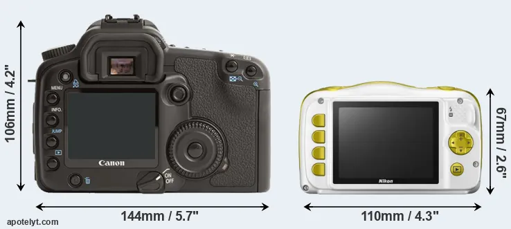 Comparison 30D or W150 rear