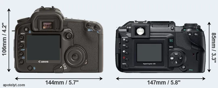 Comparison 30D or E-300 rear