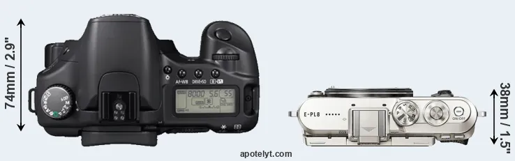 Compare 30D versus E-PL8 top