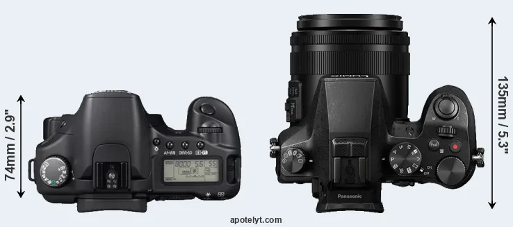 Compare 30D versus FZ2000 top
