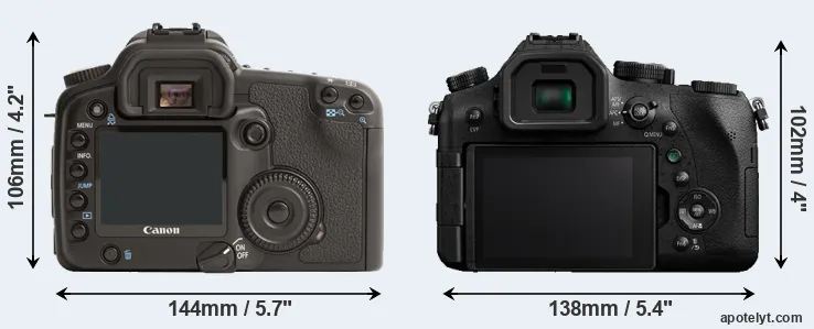Comparison 30D or FZ2500 rear