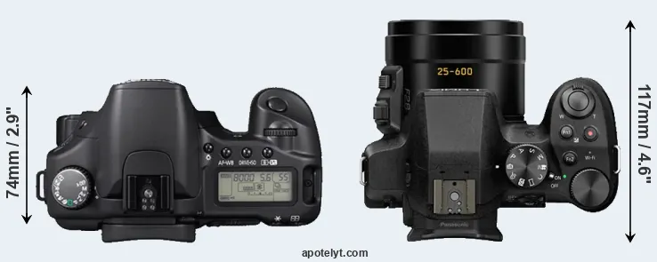 Compare 30D versus FZ300 top