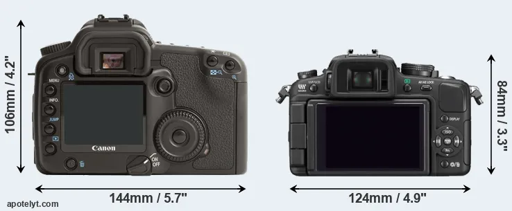 Comparison 30D or G1 rear