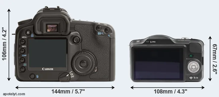 Comparison 30D or GF3 rear