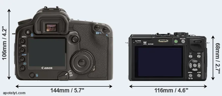 Comparison 30D or GX1 rear