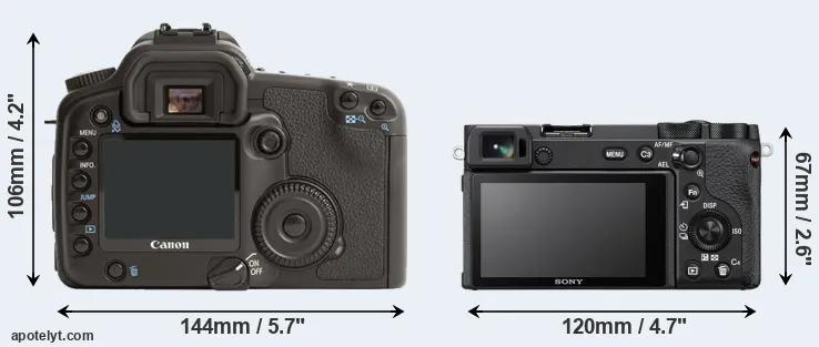 Comparison 30D or A6600 rear