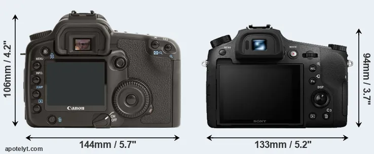 Comparison 30D or RX10 III rear