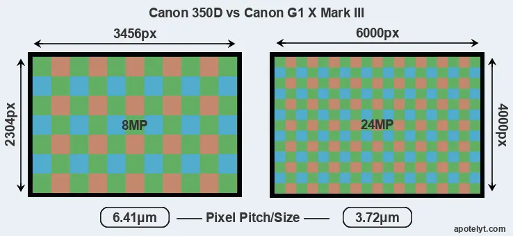 350D versus G1X Mark III MP