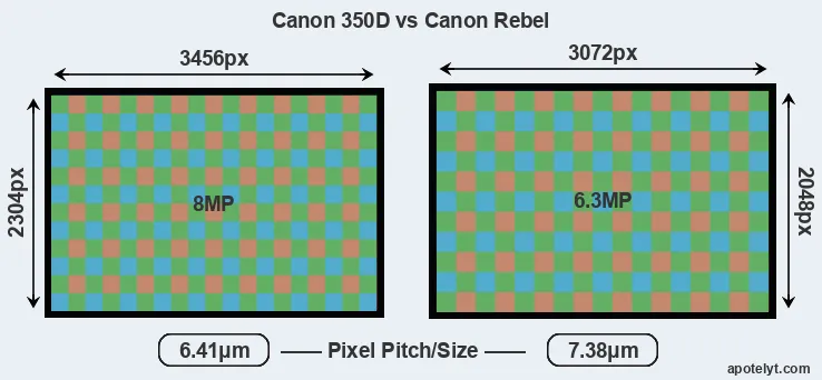 350D versus Rebel MP