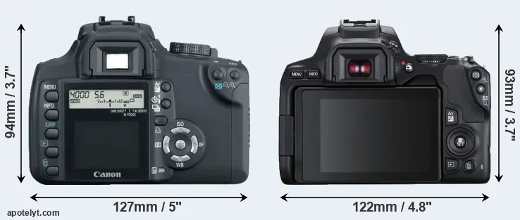 Comparison 350D or SL3 rear