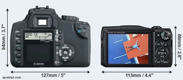 Comparison 350D or SX710 rear