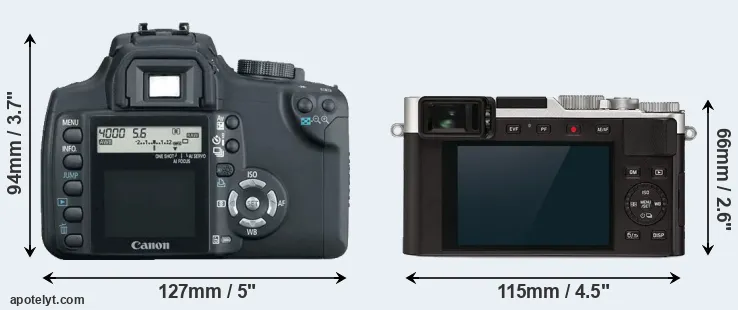 Comparison 350D or D-LUX 7 rear