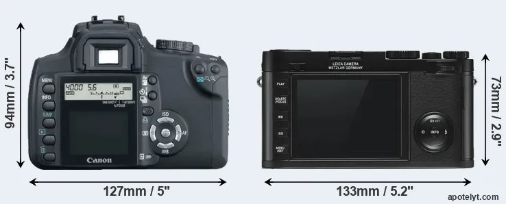 Comparison 350D or X Typ 113 rear