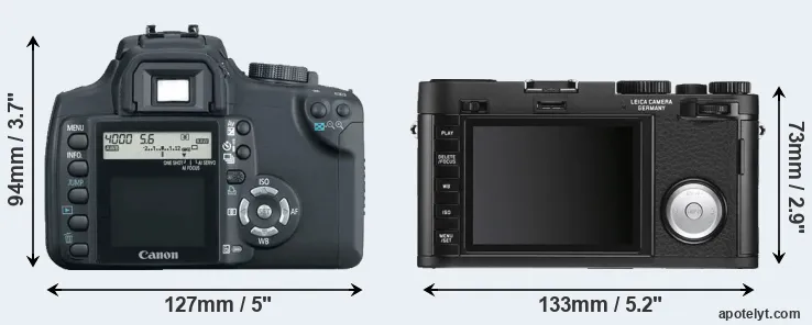 Comparison 350D or X Vario rear
