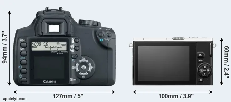 Comparison 350D or J4 rear
