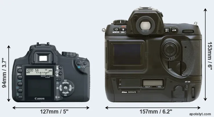 Comparison 350D or D1 rear