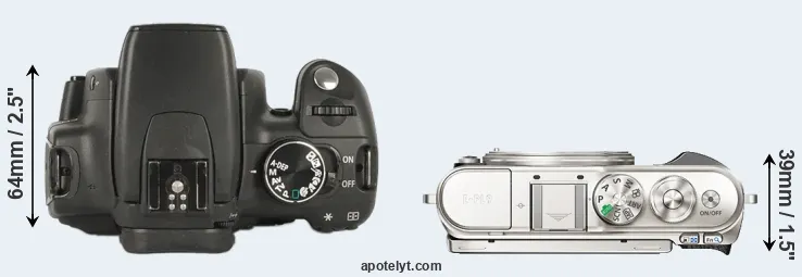 Compare 350D versus E-PL9 top