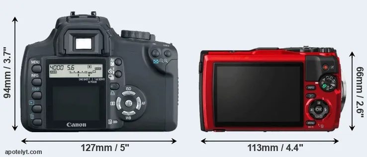 Comparison 350D or TG-5 rear