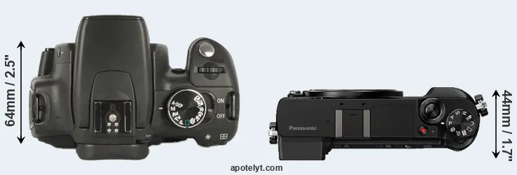 Compare 350D versus GX80 top