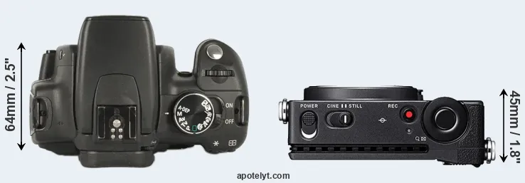 Compare 350D versus fp top
