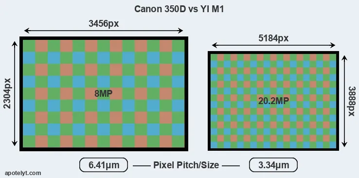 350D versus M1 MP