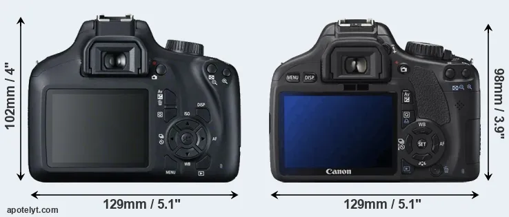 Comparison 4000D or 550D rear
