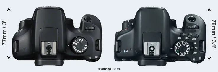 Compare 4000D versus 750D top