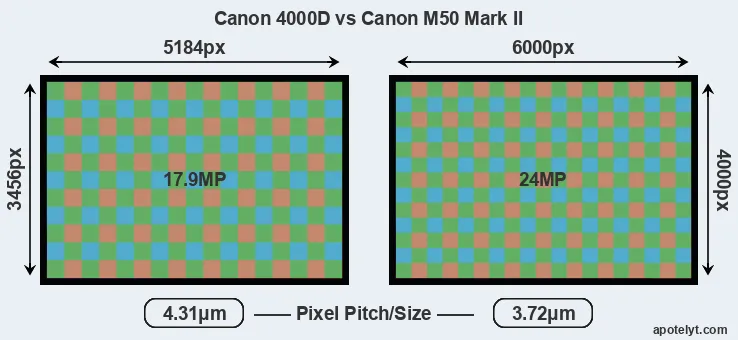 4000D versus M50 Mark II MP