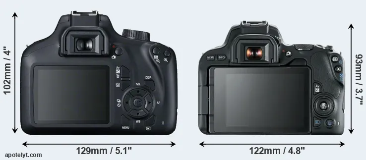 Comparison 4000D or SL2 rear