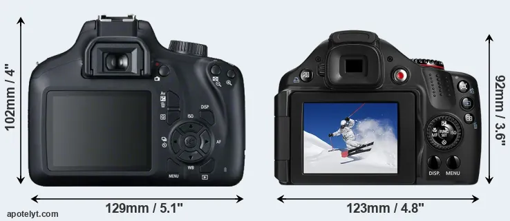 Comparison 4000D or SX30 rear
