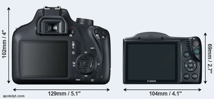 Comparison 4000D or SX400 rear
