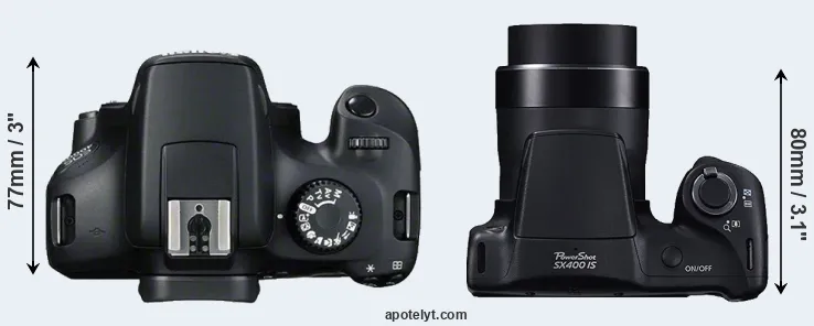 Compare 4000D versus SX400 top