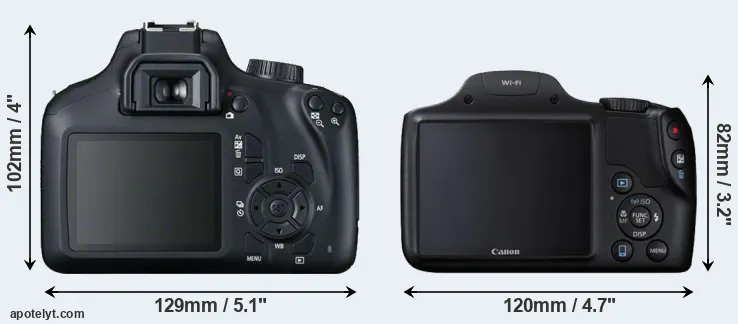 Comparison 4000D or SX530 rear