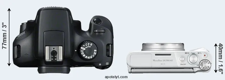 Compare 4000D versus SX730 top