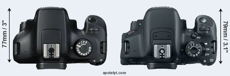 Compare 4000D versus T5i top
