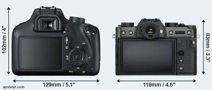 Comparison 4000D or X-T30 rear
