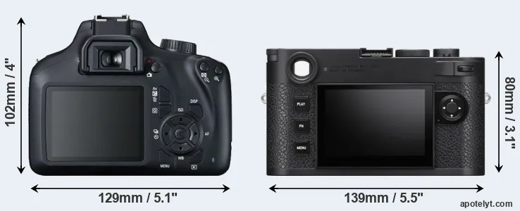 Comparison 4000D or M11 rear