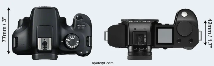 Compare 4000D versus Leica SL2 top