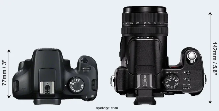Compare 4000D versus V-LUX 1 top