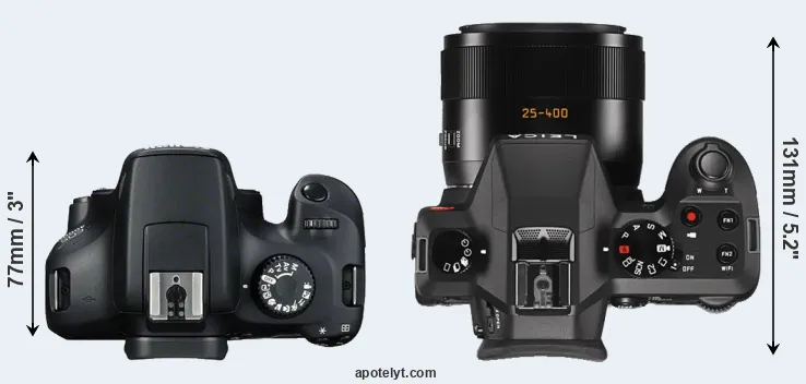 Compare 4000D versus V-LUX Typ 114 top