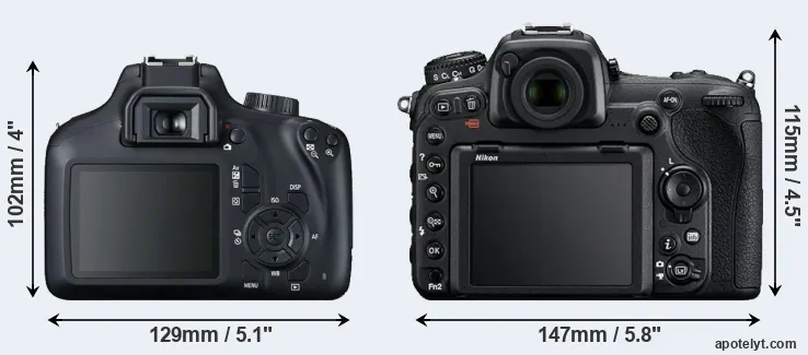 Comparison 4000D or D500 rear