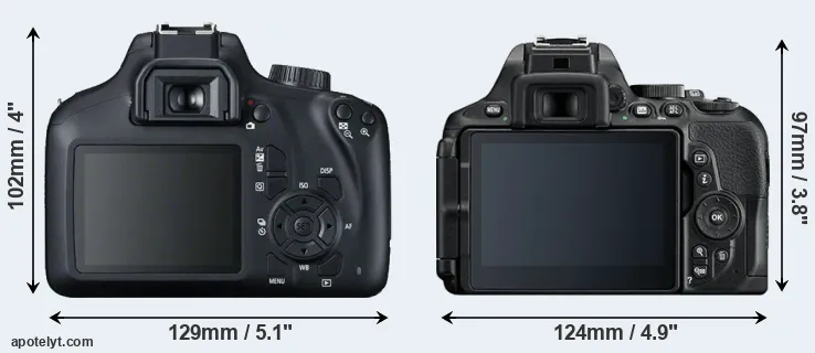 Comparison 4000D or D5600 rear